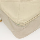 CHANEL Matelasse COCO Mark Chain Bag Lamb Skin Beige Gold CC Auth BA3101-16