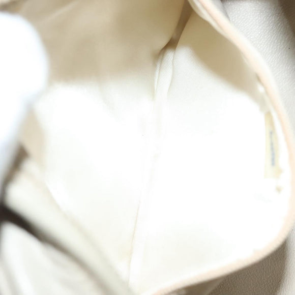 CHANEL Matelasse COCO Mark Chain Bag Lamb Skin Beige Gold CC Auth BA3101