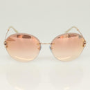 BVLGARI Sunglasses metal Brown Auth BA3102-2