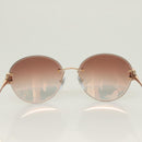 BVLGARI Sunglasses metal Brown Auth BA3102-3