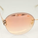 BVLGARI Sunglasses metal Brown Auth BA3102-4