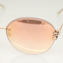 BVLGARI Sunglasses metal Brown Auth BA3102-5
