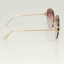 BVLGARI Sunglasses metal Brown Auth BA3102-7