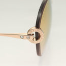 BVLGARI Sunglasses metal Brown Auth BA3102-8