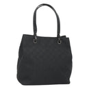 Salvatore Ferragamo Gancini Tote Bag Canvas Black Silver Auth BA3107-1