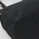 Salvatore Ferragamo Gancini Tote Bag Canvas Black Silver Auth BA3107-14