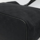 Salvatore Ferragamo Gancini Tote Bag Canvas Black Silver Auth BA3107-15