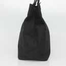 Salvatore Ferragamo Gancini Tote Bag Canvas Black Silver Auth BA3107-3