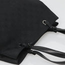 Salvatore Ferragamo Gancini Tote Bag Canvas Black Silver Auth BA3107-6