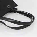 Salvatore Ferragamo Gancini Tote Bag Canvas Black Silver Auth BA3107-7