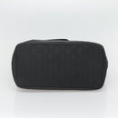 Salvatore Ferragamo Gancini Tote Bag Canvas Black Silver Auth BA3107-9