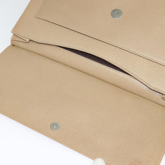 GUCCI Shoulder Bag Leather Beige 001 3299 Auth BA3111