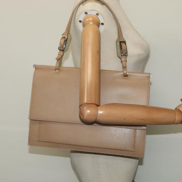 GUCCI Shoulder Bag Leather Beige 001 3299 Auth BA3111