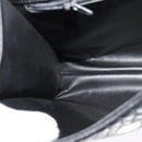 BALLY Quilted Hand Bag Leather Black Gold Auth BA3112-20