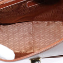 VALENTINO Hand Bag Leather 2way Brown Gold Auth BA3114-12