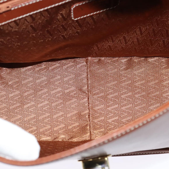 VALENTINO Hand Bag Leather 2way Brown Gold Auth BA3114