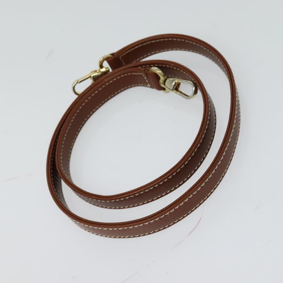 VALENTINO Hand Bag Leather 2way Brown Gold Auth BA3114