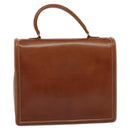 VALENTINO Hand Bag Leather 2way Brown Gold Auth BA3114-2
