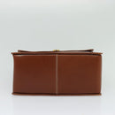 VALENTINO Hand Bag Leather 2way Brown Gold Auth BA3114-5