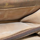 GUCCI GG Supreme Web Sherry Line Shoulder Bag PVC Beige Gold Auth BA3119-18