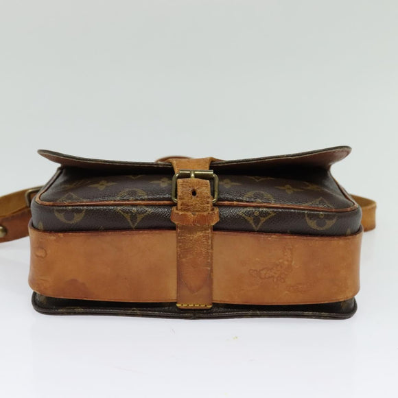 LOUIS VUITTON Monogram Cartouchiere MM Shoulder Bag M51253 LV Auth BA3130