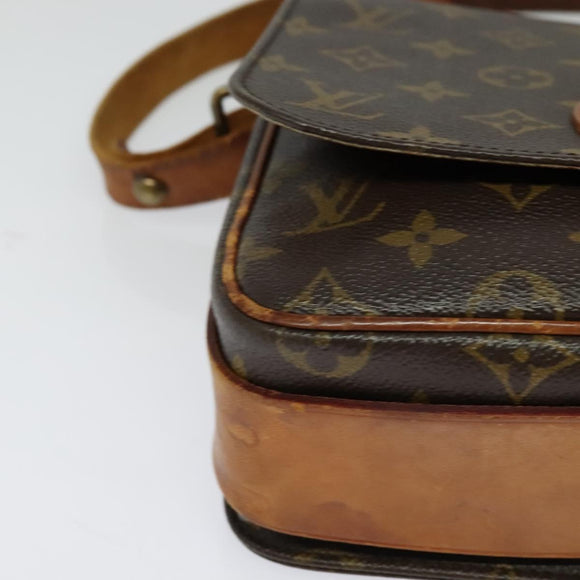 LOUIS VUITTON Monogram Cartouchiere MM Shoulder Bag M51253 LV Auth BA3130