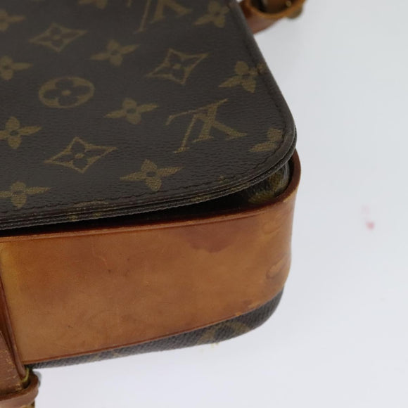 LOUIS VUITTON Monogram Cartouchiere MM Shoulder Bag M51253 LV Auth BA3130