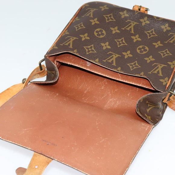 LOUIS VUITTON Monogram Cartouchiere MM Shoulder Bag M51253 LV Auth BA3130