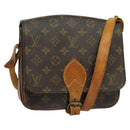 LOUIS VUITTON Monogram Cartouchiere MM Shoulder Bag M51253 LV Auth BA3130-1