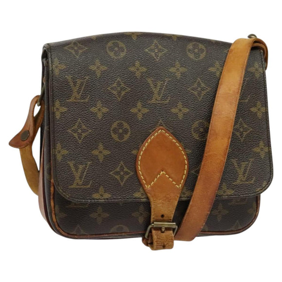 LOUIS VUITTON Monogram Cartouchiere MM Shoulder Bag M51253 LV Auth BA3130