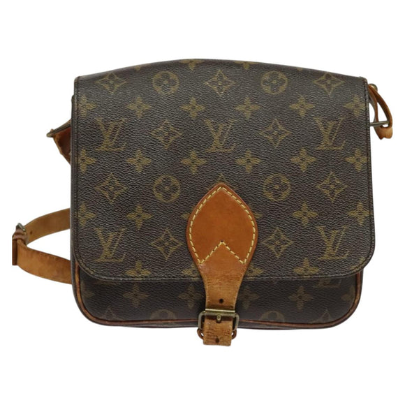 LOUIS VUITTON Monogram Cartouchiere MM Shoulder Bag M51253 LV Auth BA3130