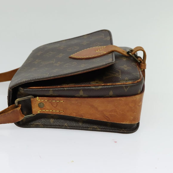 LOUIS VUITTON Monogram Cartouchiere MM Shoulder Bag M51253 LV Auth BA3130
