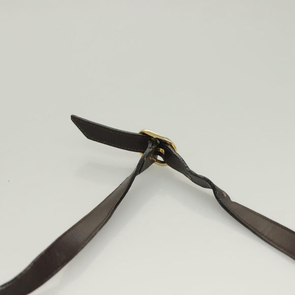 GUCCI GG Canvas Web Sherry Line Bag Suede Leather Dark Brown gold Auth BA3132