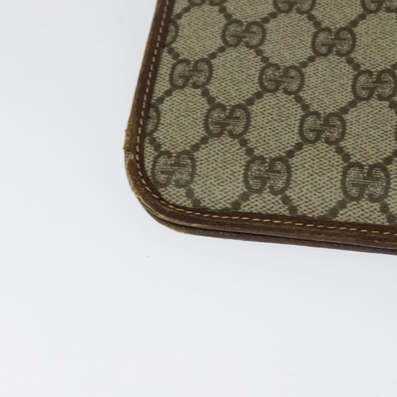 GUCCI GG Supreme Shoulder Bag PVC Beige Gold 004 904 0671 Auth BA3133