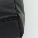 Salvatore Ferragamo Gancini Tote Bag Leather Black Gold Auth BA3136-16