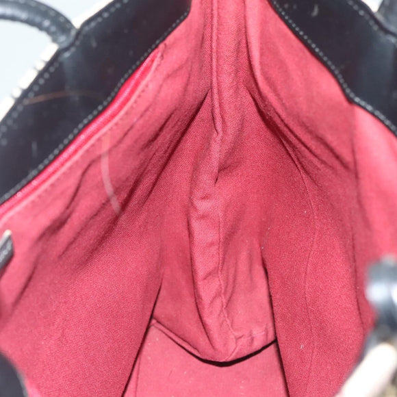 BURBERRY Nova Check Hand Bag Wool Beige Auth BA3138