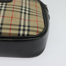 Burberrys Nova Check Shoulder Bag Canvas Beige Gold Auth BA3139-14