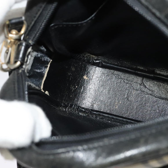 Burberrys Nova Check Shoulder Bag Canvas Beige Gold Auth BA3139