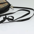 Burberrys Nova Check Shoulder Bag Canvas Beige Gold Auth BA3139-7