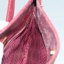 CARTIER Must Line Shoulder Bag Leather Bordeaux Gold Auth BA3142-17