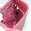CARTIER Must Line Shoulder Bag Leather Bordeaux Gold Auth BA3142-18