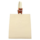 SAINT LAURENT Hand Bag Nylon Beige Auth BA3156-2