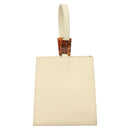 SAINT LAURENT Hand Bag Nylon Beige Auth BA3156-3