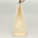 SAINT LAURENT Hand Bag Nylon Beige Auth BA3156-4