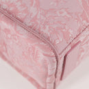 VERSACE Athena Barocco Tote Bag Canvas 2way Pink Auth BA3157M-10