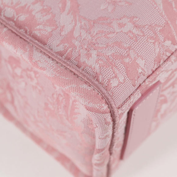 VERSACE Athena Barocco Tote Bag Canvas 2way Pink Auth BA3157M