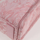 VERSACE Athena Barocco Tote Bag Canvas 2way Pink Auth BA3157M-11