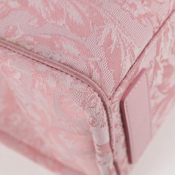 VERSACE Athena Barocco Tote Bag Canvas 2way Pink Auth BA3157M