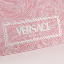 VERSACE Athena Barocco Tote Bag Canvas 2way Pink Auth BA3157M-14