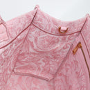 VERSACE Athena Barocco Tote Bag Canvas 2way Pink Auth BA3157M-17